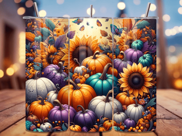 Autumn Pumpkin Friends Tumbler Wrap: A Creative and Practical Solution for 20-Oz Tumblers