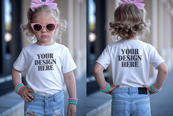 Bella Canvas 3001T Front and Back Mockup: Elevate Your Design Presentations with Professional Quality