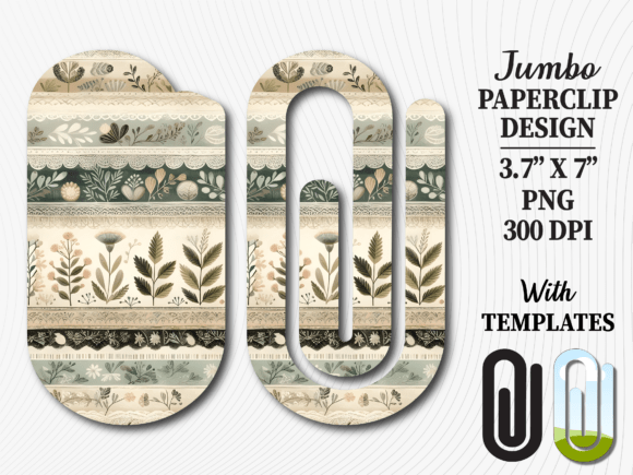 Boho Floral Junk Journal Jumbo Paperclip: A Creative and Practical Addition