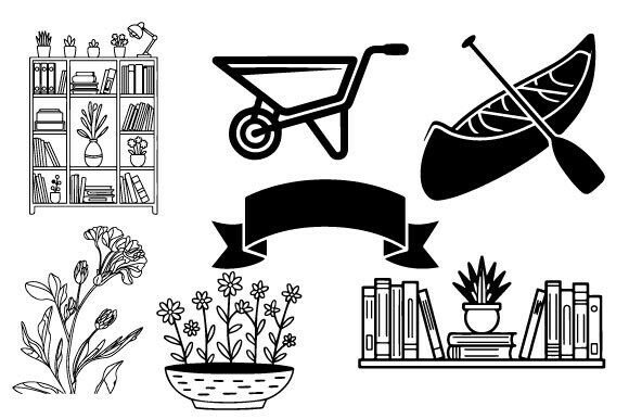 Flower Art Book and Kayak Free Vector: Creative Designs for Every Occasion