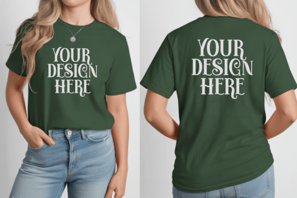 Gildan 5000 T-shirt Front Back Mockup: A Comprehensive Overview