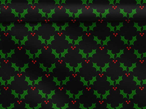 Holly Berries on Dark