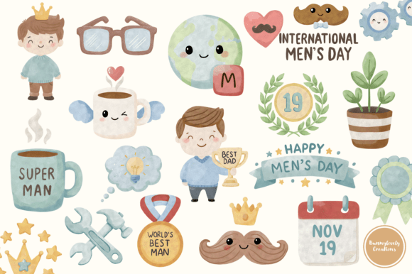 International Men’s Day Clipart Set