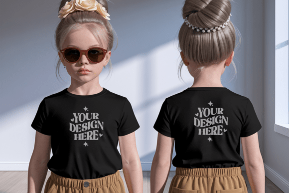 Kids Gildan 5000B Front Back Mockup: A Versatile Tool for Creative Projects