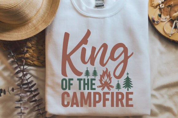 King of the Campfire SVG PNG Camping Design