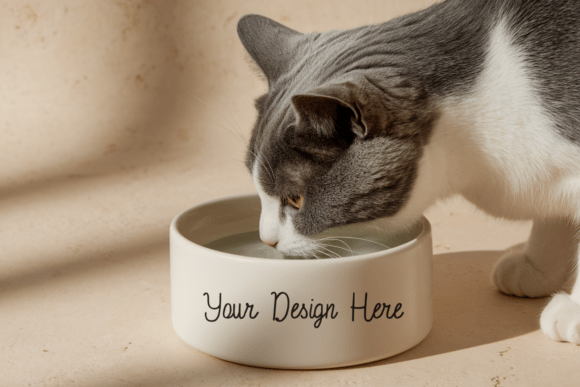 Pet Bowl Mockup, Cat Dog Bowl Mockup 50: A Versatile Tool for Creative and Business Needs