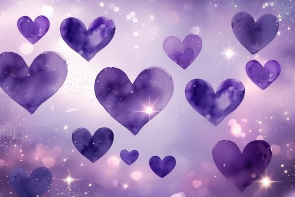 Purple Watercolor Sparkle Background for Digital Creativity