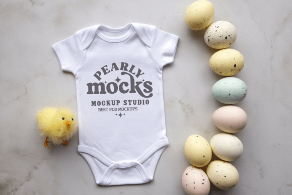 Rabbit Skins 4400 Baby Bodysuit Mockup 4