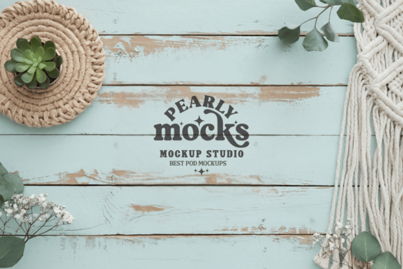 Valentine Background Flat Lay Mockup 16