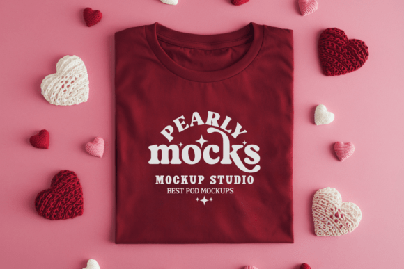 Valentine BC3001 Flat Lay T-shirt Mockup: Elevate Your Designs with Professional Visuals