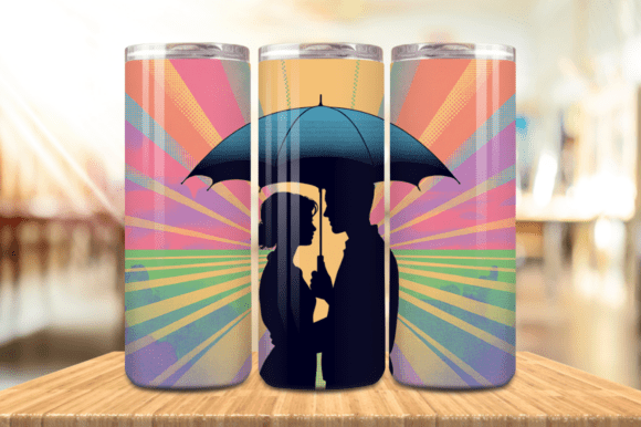 Valentine Couple Under Umbrella Tumbler: A Romantic and Practical Gift Idea