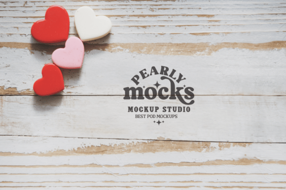 Valentine Flat Lay Background Mockup 14: Elevate Your Design Projects with Style and Simplicity