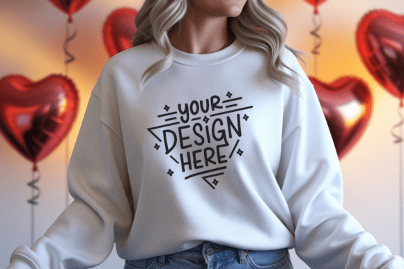 Valentine Gildan 18000 White Mockup 24: A Strategic Tool for Visual Storytelling