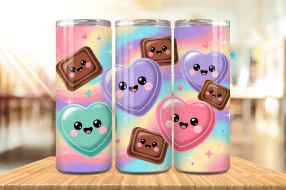 Valentine's Day Kawaii Chocolate Tumbler