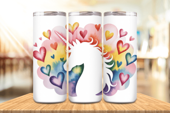 Valentine's Day Unicorn Tumbler Wrap PNG: A Strategic Design for Creative Expression and Branding