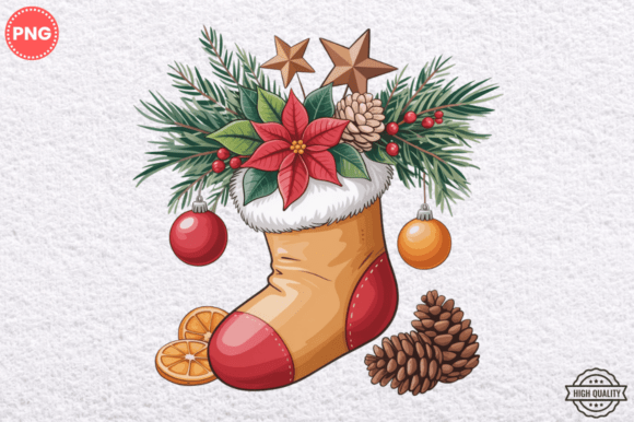 Watercolor Christmas Stockings Clipart: A Creative Addition to Your Projects