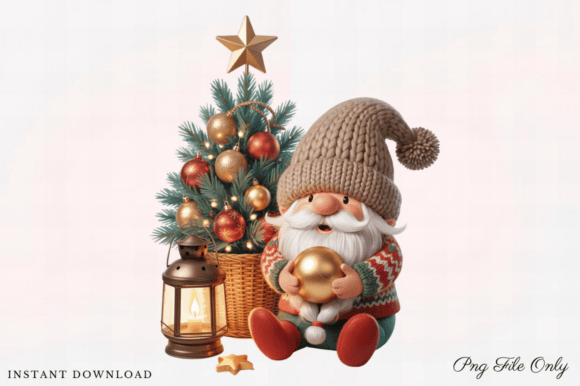 Whimsical Christmas Gnome Xmas Clipart: A Magical Addition to Your Creative Projects
